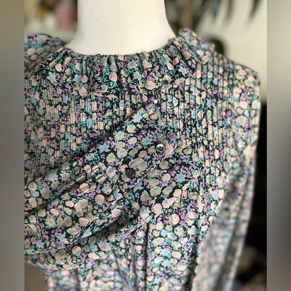 Dôen Plum Blouse in Hardwick Garden SZ XS - Picture 6 of 11